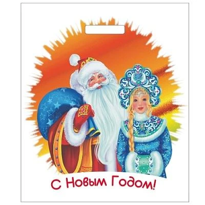 Пакет ПЭ с вырубной ручкой 38х45+3см (50) (Сказочные гости) НГ Артпласт (х50/500)