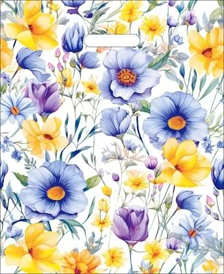 Пакет ПЭ с вырубной ручкой 36x43+3см (25) (Цветник) Артпласт (х50/1000)