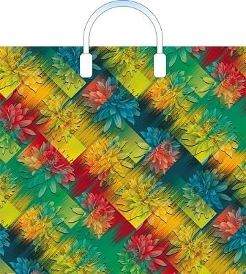 Пакет ПЭ с пластмассовыми ручками 40x36+4см (110) (Краски) Артпласт (х10/150)