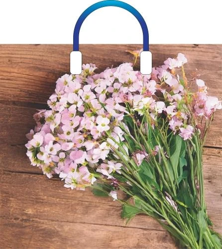 Пакет ПЭ с пластмассовыми ручками 38x34+3см (90) Мгновение