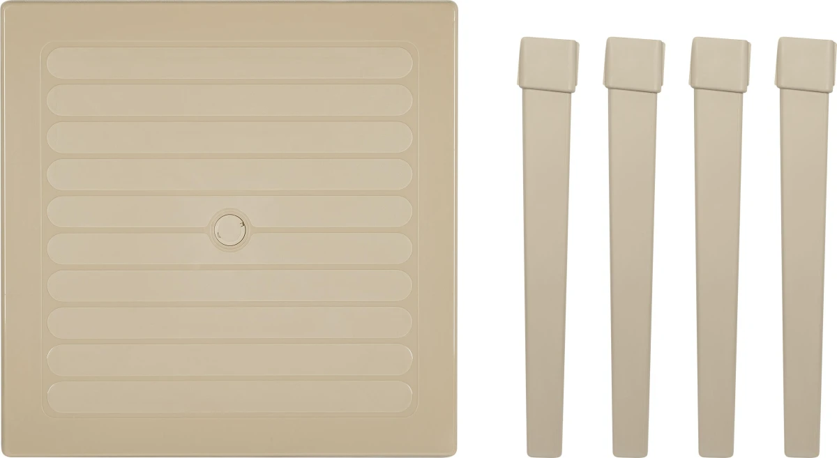 Стол Decorona ДеВеранда квадратный 805x805x720 мм сливочный латте (12 шт.)