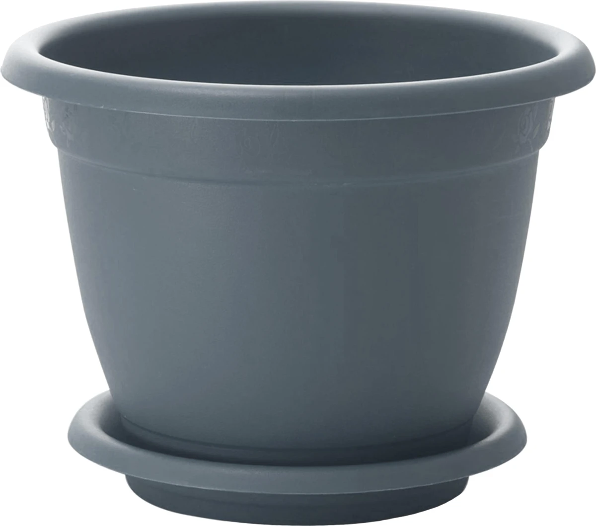 Горшок для цветов InGreen Афродита D210 mm, 2,9л с подставкой №4 серый (40 шт.)