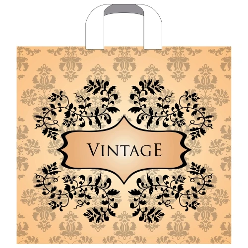Пакет ПЭ с петлевой ручкой 38x34+3см (70) (Винтаж NEW) Артпласт (х50/500) (500 шт.)
