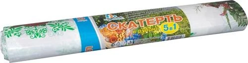 Скатерть в рулоне полиэтиленовая 900х110см, 35мкм (Фото с цветами) Артпласт (х1/25)